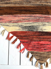 Indlæs billede til gallerivisning Kit: Roller Coaster Shawl, Highland Wool: Buttercup, Tangelo, Hazel.
