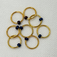 Maskemarkør L: Gold med Blue