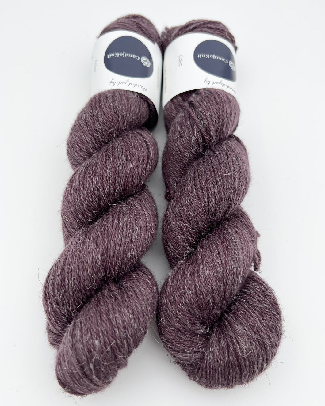 Organic Wool Linen: Dark Aubergine