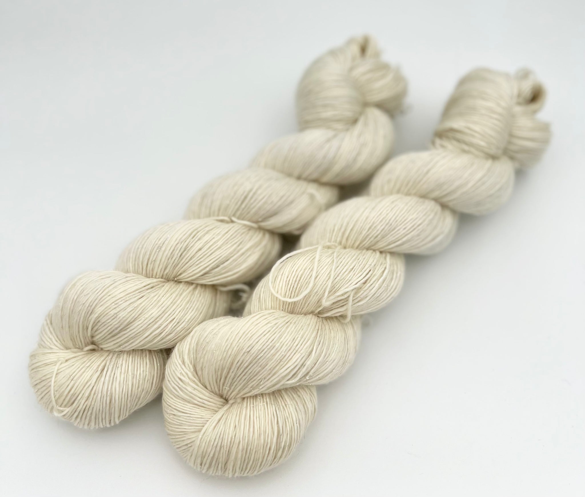 Single-Ply Merino Sparkle Undyed Bare Yarn Fingering Weight - 10 discount Skeins