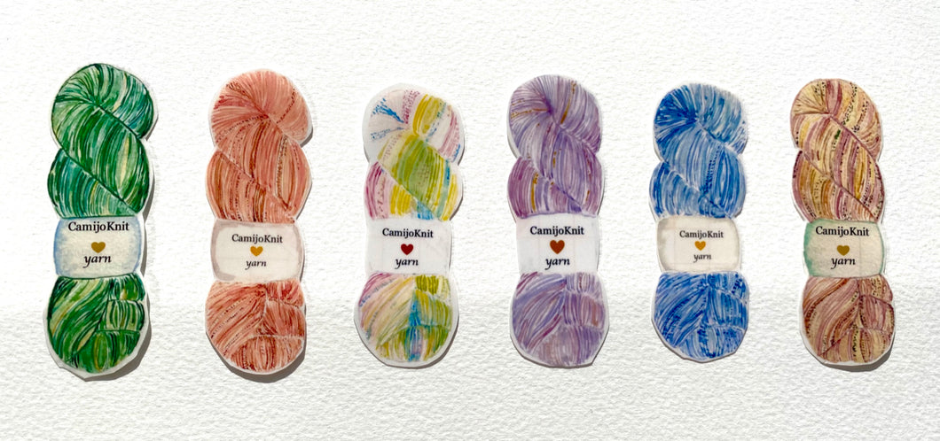Sticker: yarn set
