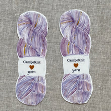 Load image into Gallery viewer, Sticker: Purple/golden garn.
