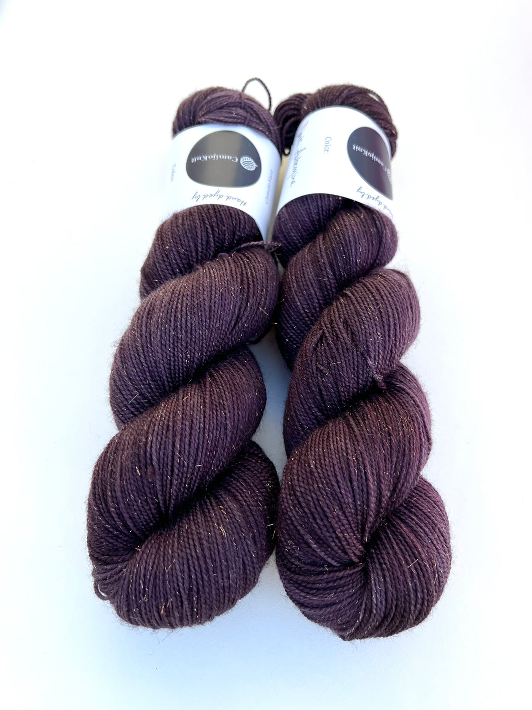 Gold Sock: Dark Aubergine